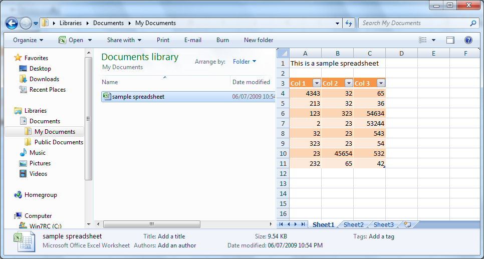   Windows Excel  Windows 7     -  8
